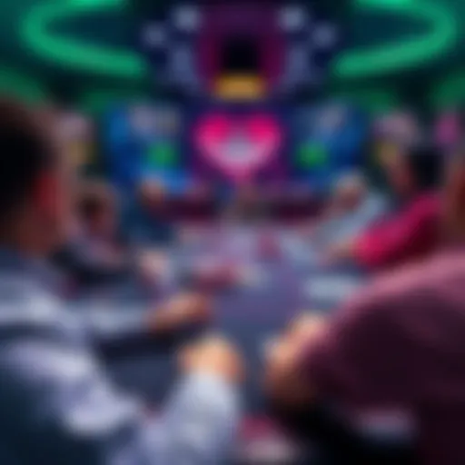 Cash Game Strategies A poker table showing players discussing optimal open sizes and strategies for cash games