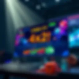 A vibrant screen showcasing the Cash It! 4x2 betting interface with colorful graphics and interactive elements