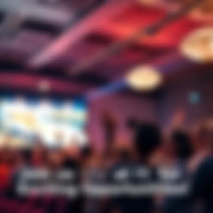 People gathering excitedly at an event for cash opportunities