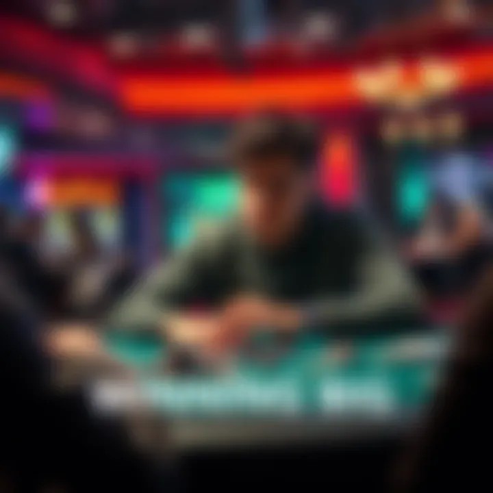 A person sitting at a gaming table with chips and cash, contemplating whether to cash out or reinvest.