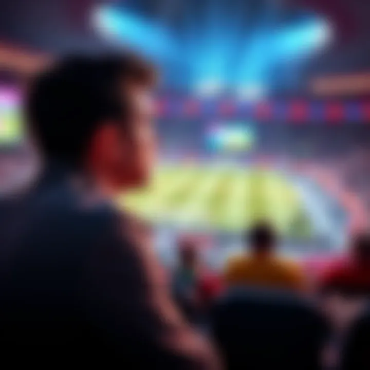 A person contemplating cashing out while watching a sports match featuring teams from Argentina and Spain.