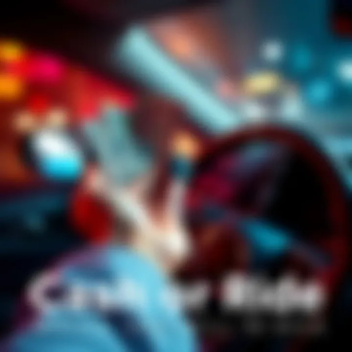 Cash and Ride Choices A person holding cash in one hand and a car key in the other, symbolizing the choice between cash and a ride.