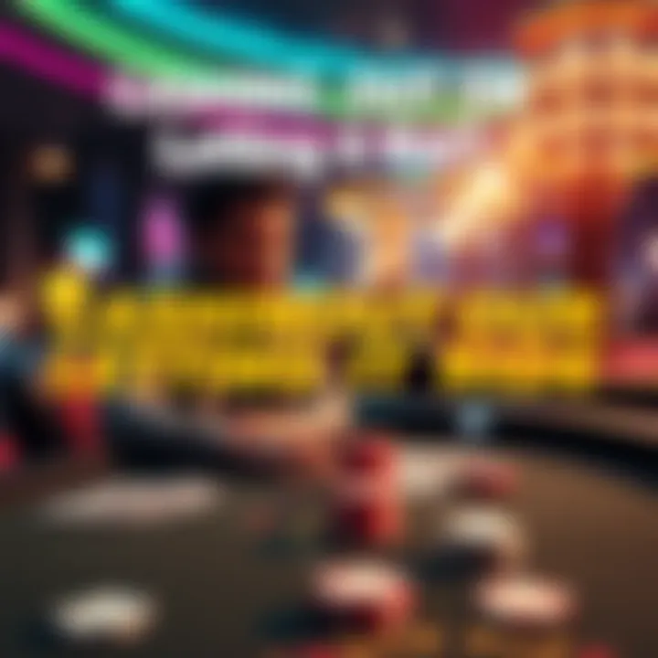 Cashing Out or Letting It Ride A person sitting at a gaming table, weighing options between cashing out or continuing to play, with chips and money in front of them.