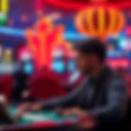 A person pondering over a $40 bet, weighing options to cash out or continue betting.