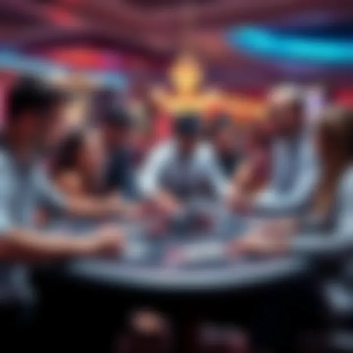 Casino Alternatives A group of people discussing their casino preferences around a table with chips and cards