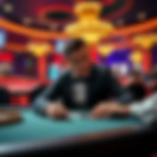 A player considering choices between $500 buy-ins for 1/3 and 2/5 stakes at a casino table.