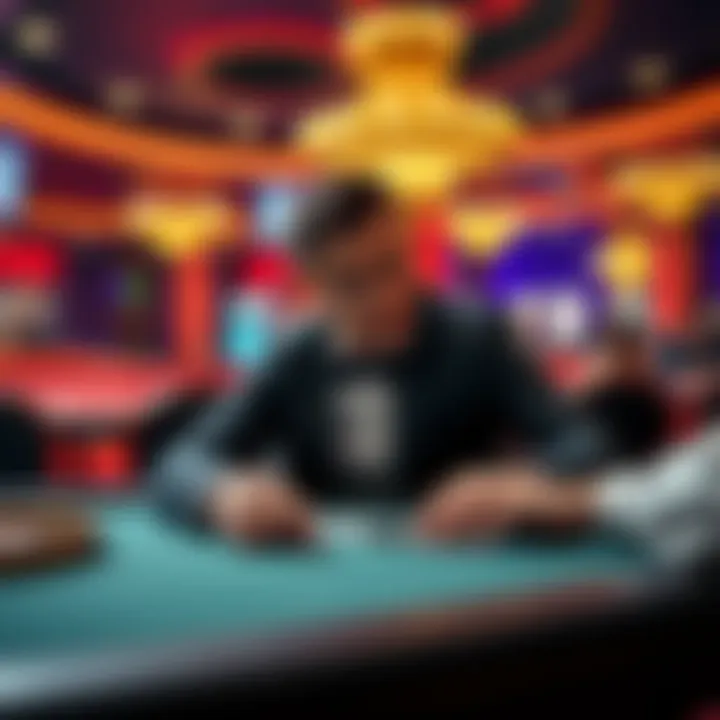 A player considering choices between $500 buy-ins for 1/3 and 2/5 stakes at a casino table.