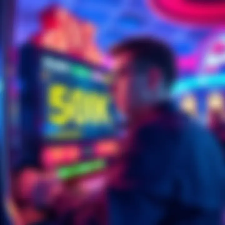 Casino Denies Player's Big Win A player looks shocked at their screen showing a 50K x multiplier while casino staff explains a 'visual glitch.'