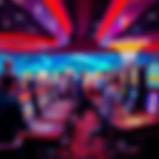 People enjoying various casino games at a vibrant casino in Vancouver