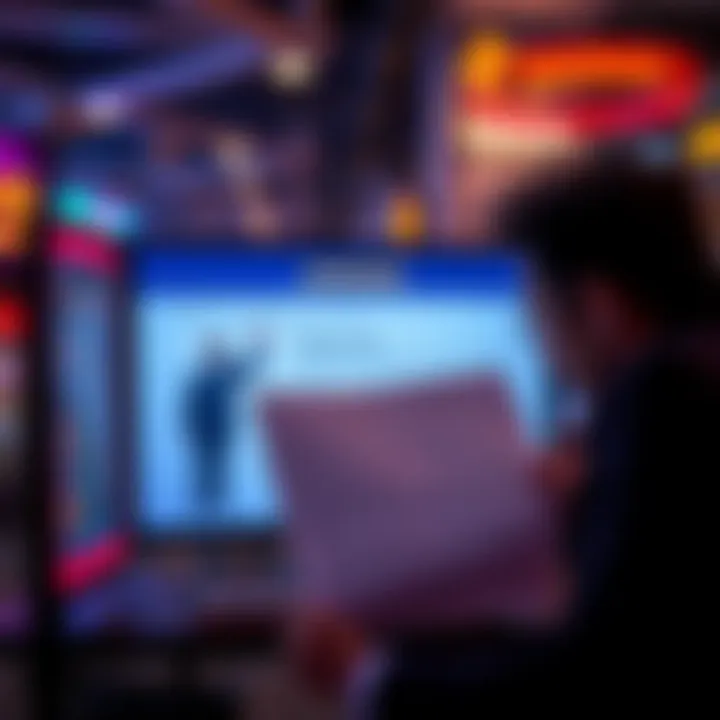 Casino Bonus Warning A person looking frustrated while reading casino bonus terms on a computer screen