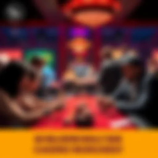 A group of players discussing the high wagering requirements of casino bonuses at a gaming table