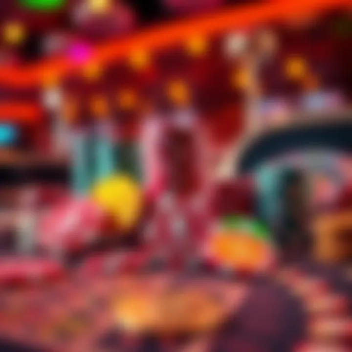 Colorful casino chips and cryptocurrency symbols A collection of vibrant casino chips alongside popular cryptocurrency symbols like Bitcoin and Ethereum on a gaming table.