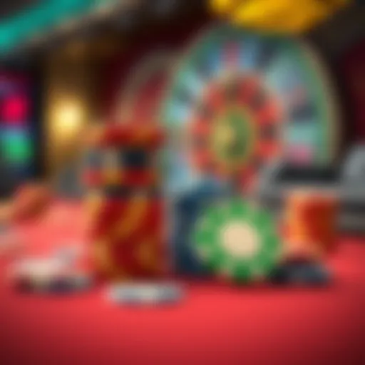 Colorful casino chips stacked next to a gaming table, symbolizing chips that never see gameplay.