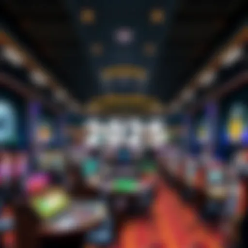 A modern casino floor showcasing advanced gaming technology and new layouts in 2025.