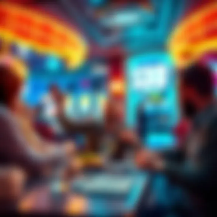 Casino Jackpot Win A player celebrating a $300 jackpot win at a casino after using a $10 freeplay, enjoying a meal at a nearby restaurant.