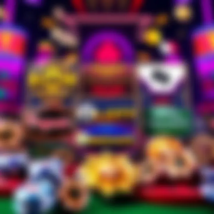 Casino Slots Providers A collection of popular casino slot game logos from Pragmatic, Bgaming, and Hacksaw with casino elements in the background.