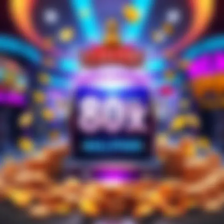 A graphic showing a slot machine with coins and an 80x multiplier display, symbolizing the excitement of a spins challenge.