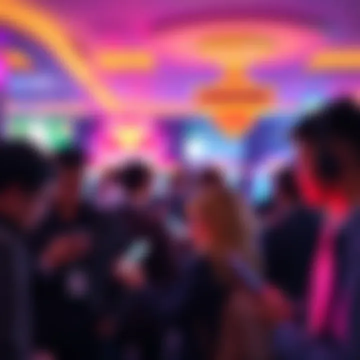 People checking their devices for casino status updates