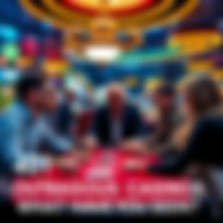 Group of people at a casino table sharing wild gambling experiences