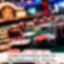 A close-up of a casino table covered with chips and playing cards, highlighting the excitement of gambling without W2 forms for tax reporting.