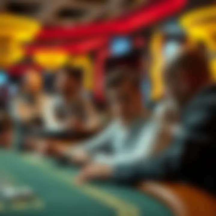 A player looking puzzled at a casino table while a dealer explains the rules, with other players waiting nearby.