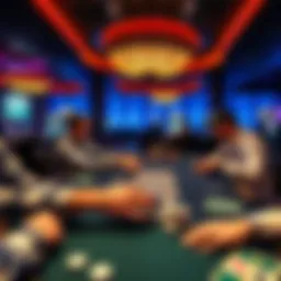 Players engaged at a casino table in Seattle, showcasing chips and cards