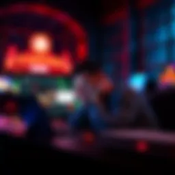 A frustrated player sitting at a laptop with a casino website showing an error message, symbolizing issues with accessing games.