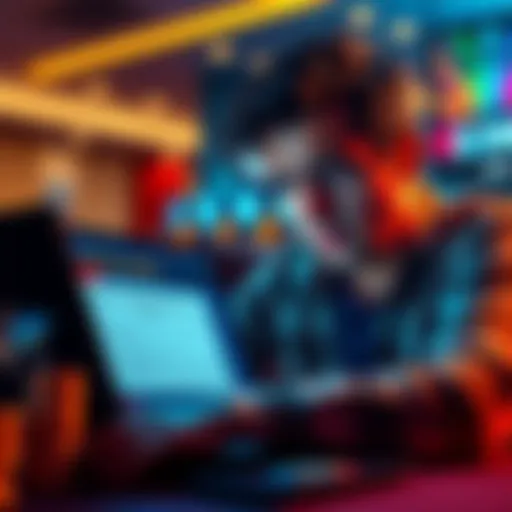 Casino Withdrawal Challenge A frustrated player looking at their laptop, showing a failed online casino withdrawal notice and a VPN connection warning message.