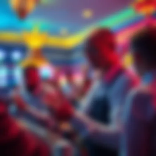 A casino worker explaining hidden truths and recovery tips to a group of attentive players.