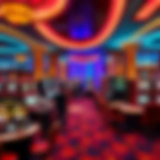 A vibrant casino floor with people playing games and enjoying the atmosphere in Seattle and Leavenworth.