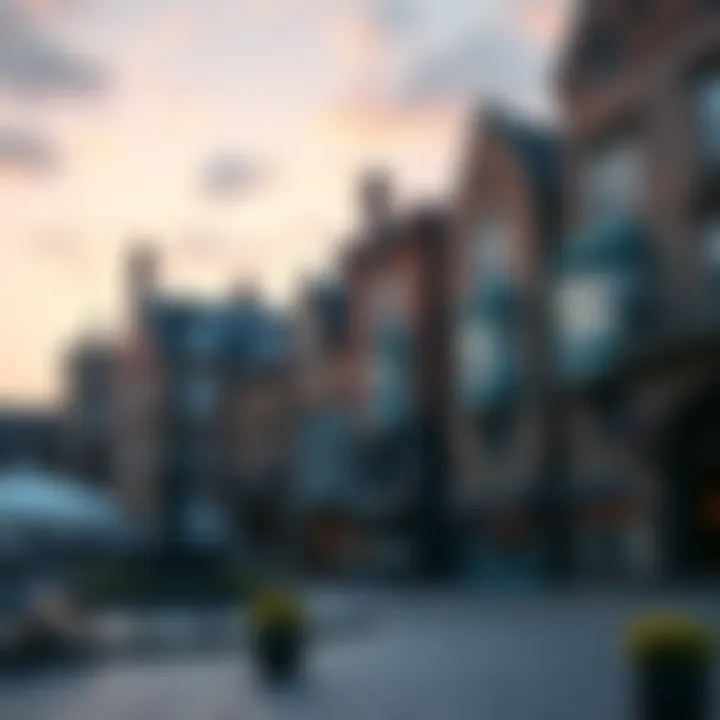 Historic Catterick Town Square A view of Catterick Town Square showcasing its old buildings and lively community atmosphere
