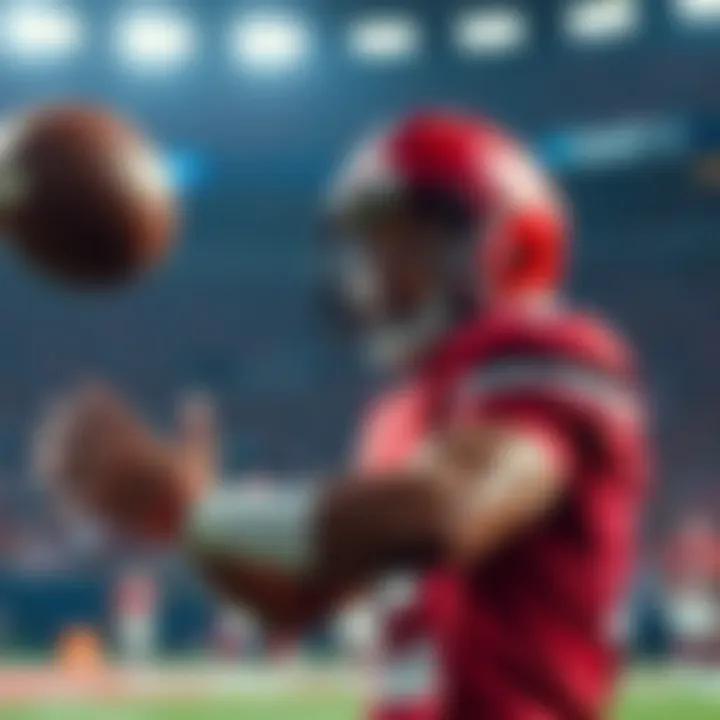 Ceedee Lamb Dropping Pass Ceedee Lamb drops a wide-open pass during a game, showing frustration on his face.