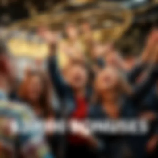 A group of happy people celebrating after receiving cash bonuses, showing excitement and joy