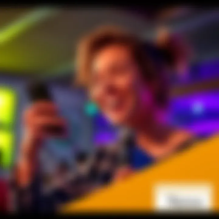 A person holding a phone with a joyful expression, symbolizing appreciation for helpful advice that led to a financial gain.