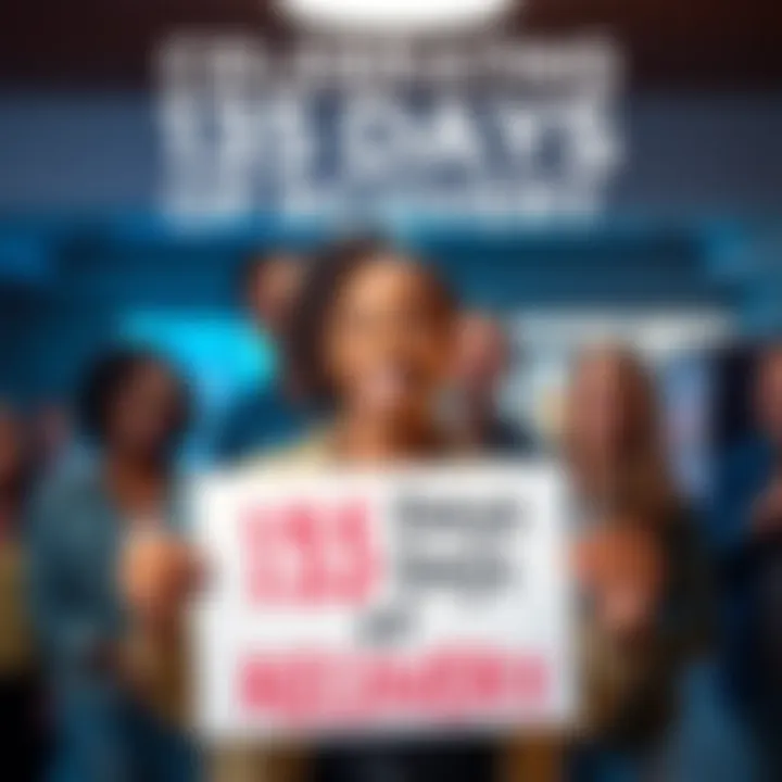 A person smiles proudly, holding a sign that reads '135 Days of Recovery' in front of a supportive group of friends.