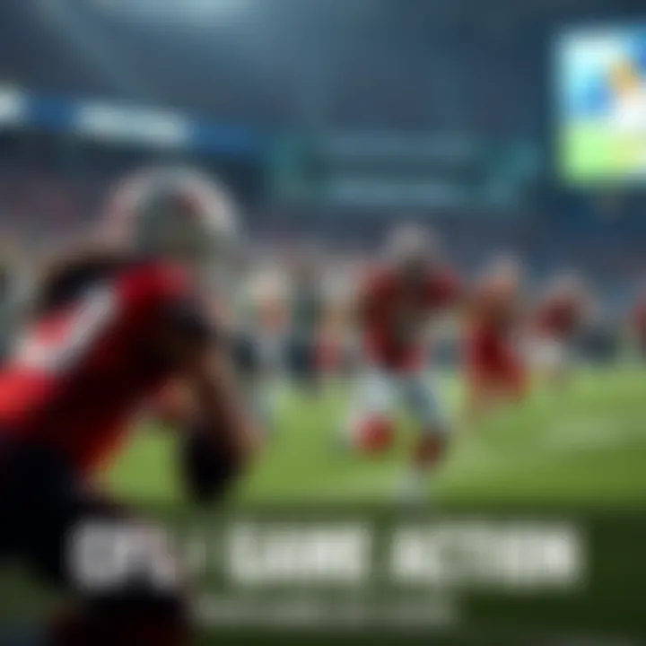 Players in action during a Canadian Football League game, showcasing intense gameplay and team spirit on the field.