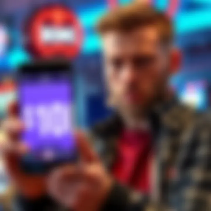 Challenging Wagering Requirements A player looks concerned while checking a phone displaying wagering requirements for a $15 bonus, with a large $10K figure on the screen, emphasizing the pressure and challenge of completing the bet i...