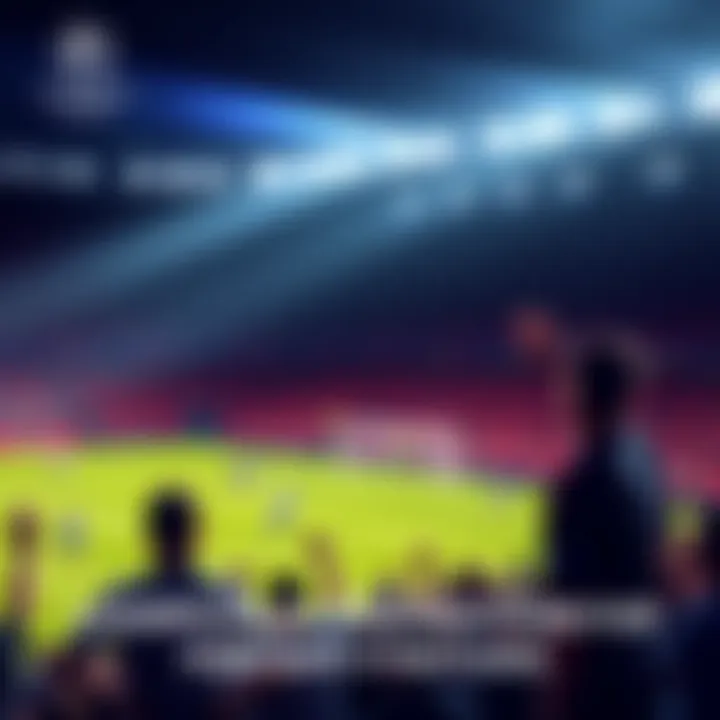 Champions League Match Preview Players in action during a Champions League match with fans cheering in the background