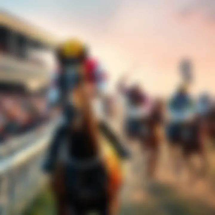 A jockey riding a racehorse at Cheltenham Festival, with a cheering crowd in the background