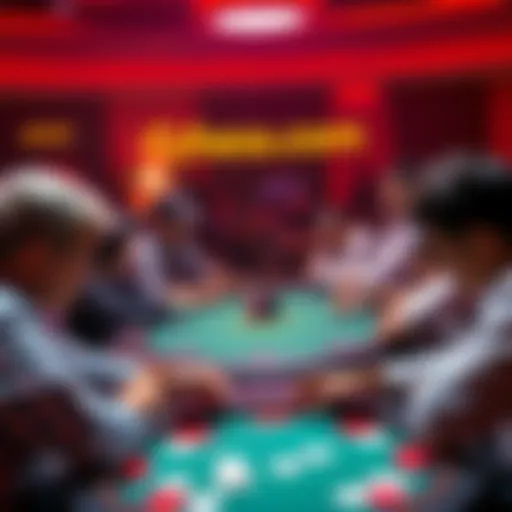 Players engaged in a poker game on the new Gambit platform by Chess.com