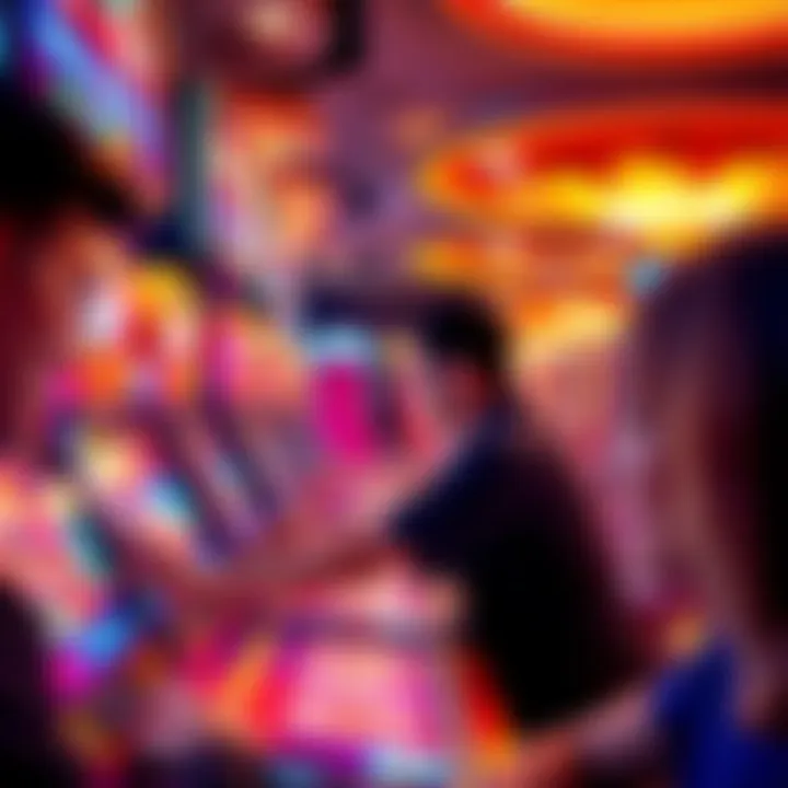 Players engaged in the Chicken Road casino game, showing vibrant graphics and interactive elements