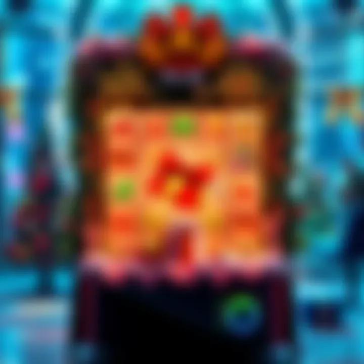 A festive slot machine with Christmas decorations and symbols like bells, gifts, and snowflakes, showcasing increased RTP for players this holiday season.