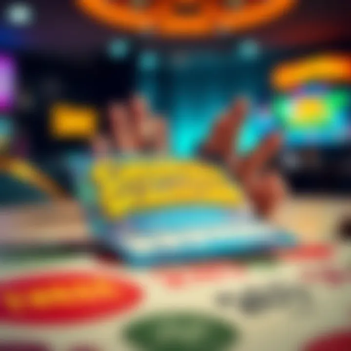 Chumba Scratcher A colorful Chumba scratcher ticket laying on a table with excited hands reaching for it, symbolizing a game feature discussion.