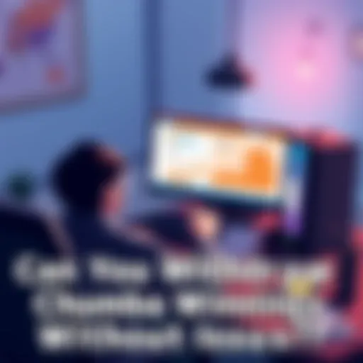 A person sitting at a computer, looking at a screen displaying Chumba account and financial figures, with paperwork and a phone nearby, showing concerns about withdrawing winnings.