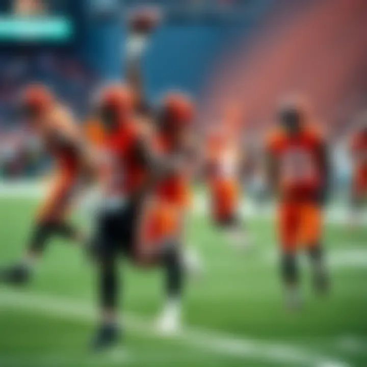 Cleveland Browns players celebrating a key play on the field during the 2025 NFL season