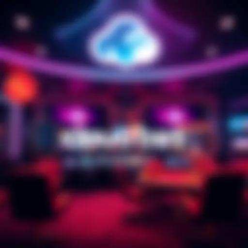 A sleek and modern interface of Cloudbet crypto casino showcasing games and options for players.