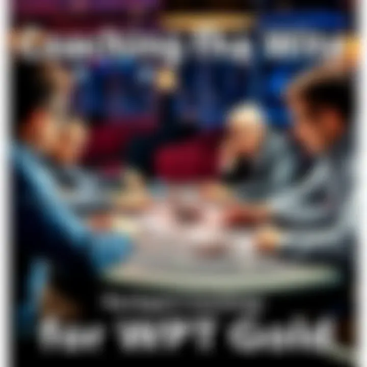 Coaching for WPT Gold A group of experienced poker players discussing strategies at a table, with cards and chips visible