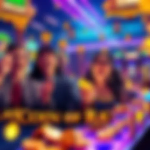 Excited players enjoying Coin of Ra Deluxe game with colorful graphics and coins