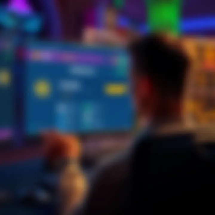 A person looking at a computer screen with a Coin Poker interface, considering options to withdraw funds to Exodus or Coinbase, with GBP currency symbols visible.
