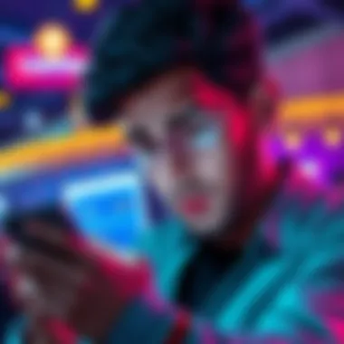 A person looks worried while checking the CoinPoker app on their phone, showing a frozen account notification with 10,000 USDT.